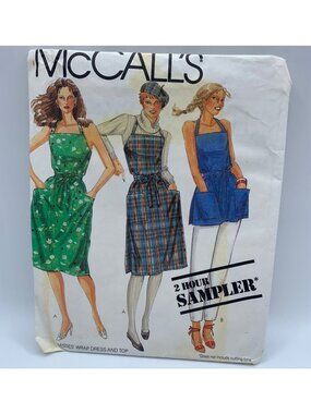 McCall's Misses Dress Shirt Sewing Pattern Sampler Size 6 8 10 12 14 16 18 20 Un